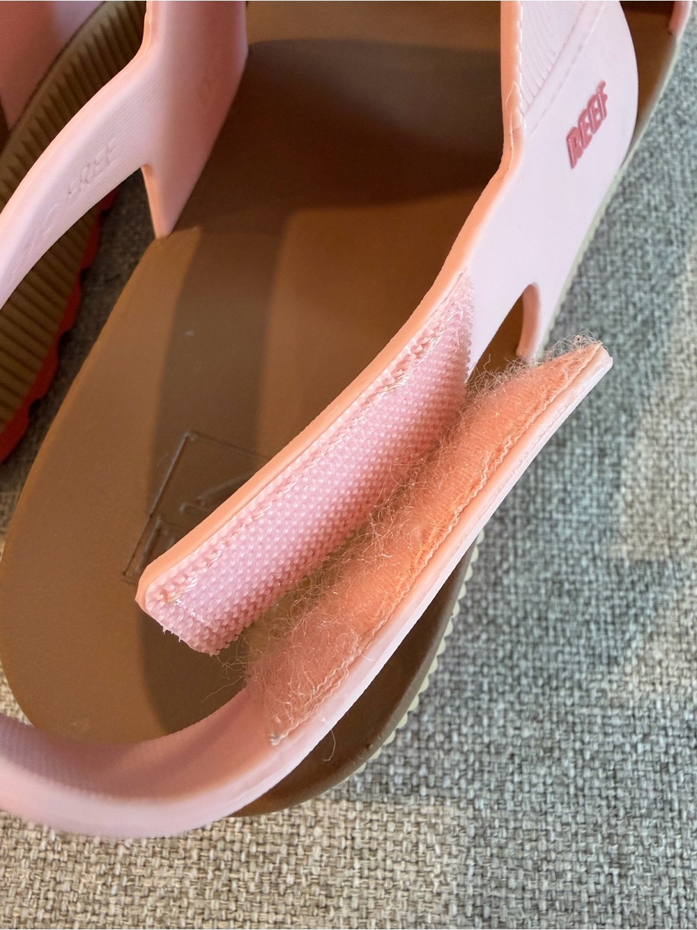 Reef Water Vista Platform Pink/Coral and Tan Platform Sandals read details - Picture 9 of 11